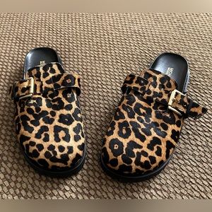 Michael Kors animal print mules